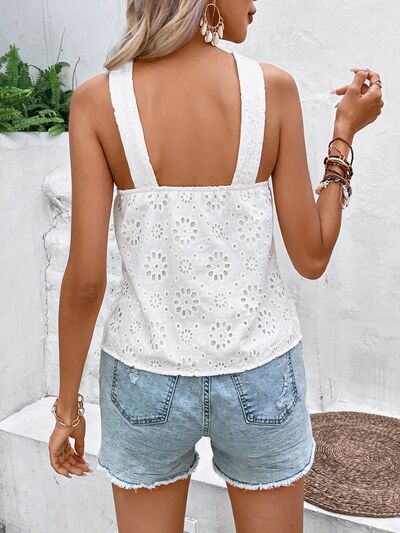 Eyelet Wide Strap Cami